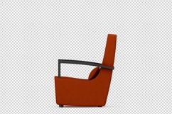 Isometric Arm Chair 3D isolated render Product Image 1