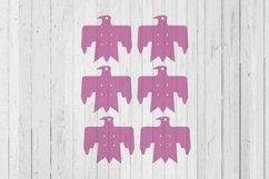 Thunderbird earring display card template svg dxf png ai fil Product Image 1