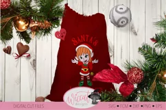 Santa's little helper svg, Elves svg, Santa sack svg Product Image 3