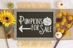 Pumpkins for Sale SVG Cut File - Fall Farmhouse SVG PNG DXF Product Image 3