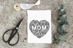 Mom svg | Mothers Day SVG | Floral Heart SVG Product Image 5