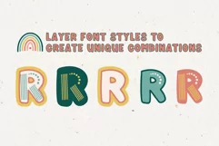 Rainboho | A Layered Abstract Font Family - Free Font Of The Week Product Image 5
