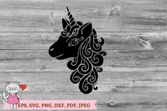 Unicorn Silhouette SVG, files for Cricut Product Image 3