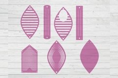 fold earrings template svg dxf png ai files Product Image 1