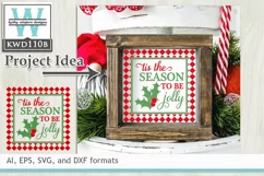 Christmas SVG - Tis The Season To Be Jolly Product Image 1
