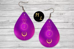 Cancer earrings png,Zodiac earrings png desig Product Image 1