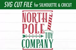 North Pole Toy Company SVG | Christmas Sign SVG Product Image 2