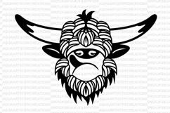 Highland Cow Paper Cut, Laser Cut SVG Product Image 2