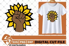 Fist svg, Hand svg, Power svg, Sunflower svg, Black Man svg Product Image 1