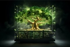 Enchanted technological forest art installation Product Image 1