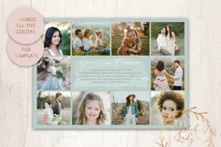 PSD Year In Review Photo Collage Card Template #3 Product Image 3