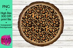 Leopard Print Wood Slice - Template Product Image 2