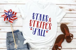 Stars and Stripes Y'all SVG DXF PNG Cut File Product Image 2