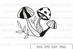 Mushroom svg, Mushrooms png clipart Product Image 1