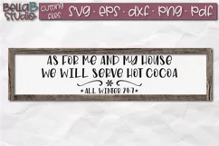 As For Me And My House We Will Serve Hot Cocoa SVG Cut File Product Image 1