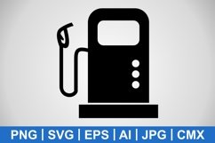 Vector Fuel Station Icon Product Image 1