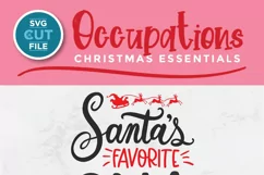 Christmas CNA svg -Santa's favorite CNA christmas svg file Product Image 3