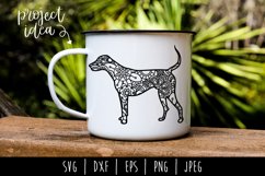 Dog Mandala Zentangle SVG, DXF, EPS, PNG, JPEG Product Image 1