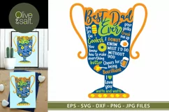 Funny fathers day svg, best dad ever svg, dad birthday svg Product Image 1