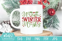 Warm Winter Wishes SVG | Farmhouse Christmas Sign SVG Product Image 4