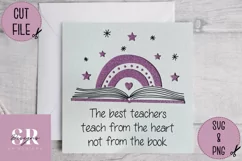 Thank you teacher card | Paper cutting | teacher card SVG Product Image 5