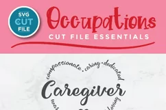 Caregiver svg, a home care giver svg for crafters Product Image 2