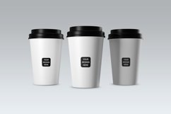 Glass with a straw, mock-up. Product Image 1