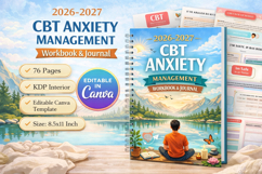 26 &amp; 2027 CBT Anxiety Management Workbook Product Image 1