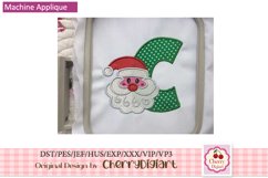Christmas Santa Monograms machine embroidery bundle 1510B Product Image 2
