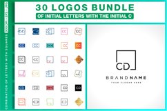 30 LOGOS BUNDLE OF INITIAL LETTERS WITH THE INITIAL C Product Image 1