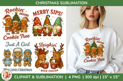 Vintage Christmas Sublimation Bundle,Holiday PNG Designs Product Image 4