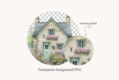 Watercolor Cottage Clipart Set Product Image 2