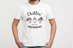 Chillin with my snowmies, snowman svg, Christmas svg quote. Product Image 4