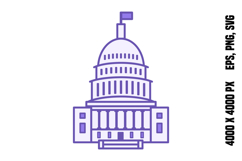 Colored Congress Icon Product Image 1