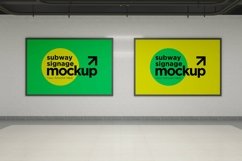 Subway Two Signage Mockup Product Image 1