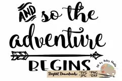 And so the adventure begins svg file, baby wedding engaged Product Image 2