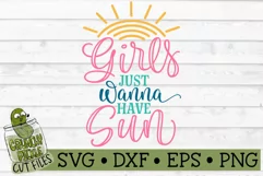 Girls Just Wanna Have Sun SVG File Product Image 2