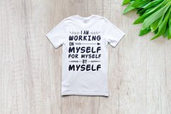 Working on myself | Motivational | SVG Cut files | Product Image 1