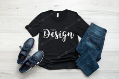 Bella Canvas 3001 Black T-shirt Mockup Unisex Tee Mock up Product Image 1