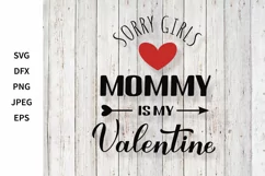 Mommy is my Valentine SVG. Funny Valentines day pun quote. Product Image 2