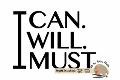 men's workout shirt svg motivational positive affirmation Product Image 3