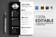 Cv Resume Microsoft Word Product Image 1