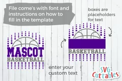 Basketball SVG | Basketball Template 0016 | Shirt Design Product Image 5