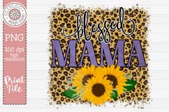 Blessed Mama | Sunflower Leopard Sublimation Product Image 2