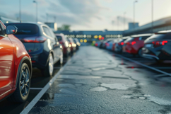 Car Parking Lot Background Wallpaper Product Image 1