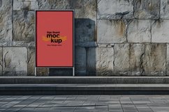 Sign Board Mockup on Building Wall Product Image 1