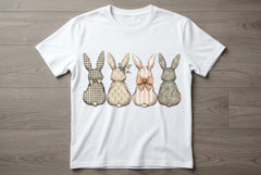 Easter Bunnies Clipart PNG Product Image 2