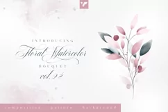 Floral Watercolor Bouquet Vol28 Product Image 1