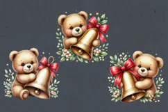 Cozy Christmas. Christmas Bell. PNG sublimation Product Image 2