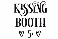 Kissing booth svg | Tiered tray sign svg |valentines day svg Product Image 2